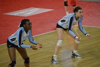 Vision Elite Club Volleyball athletes in team play