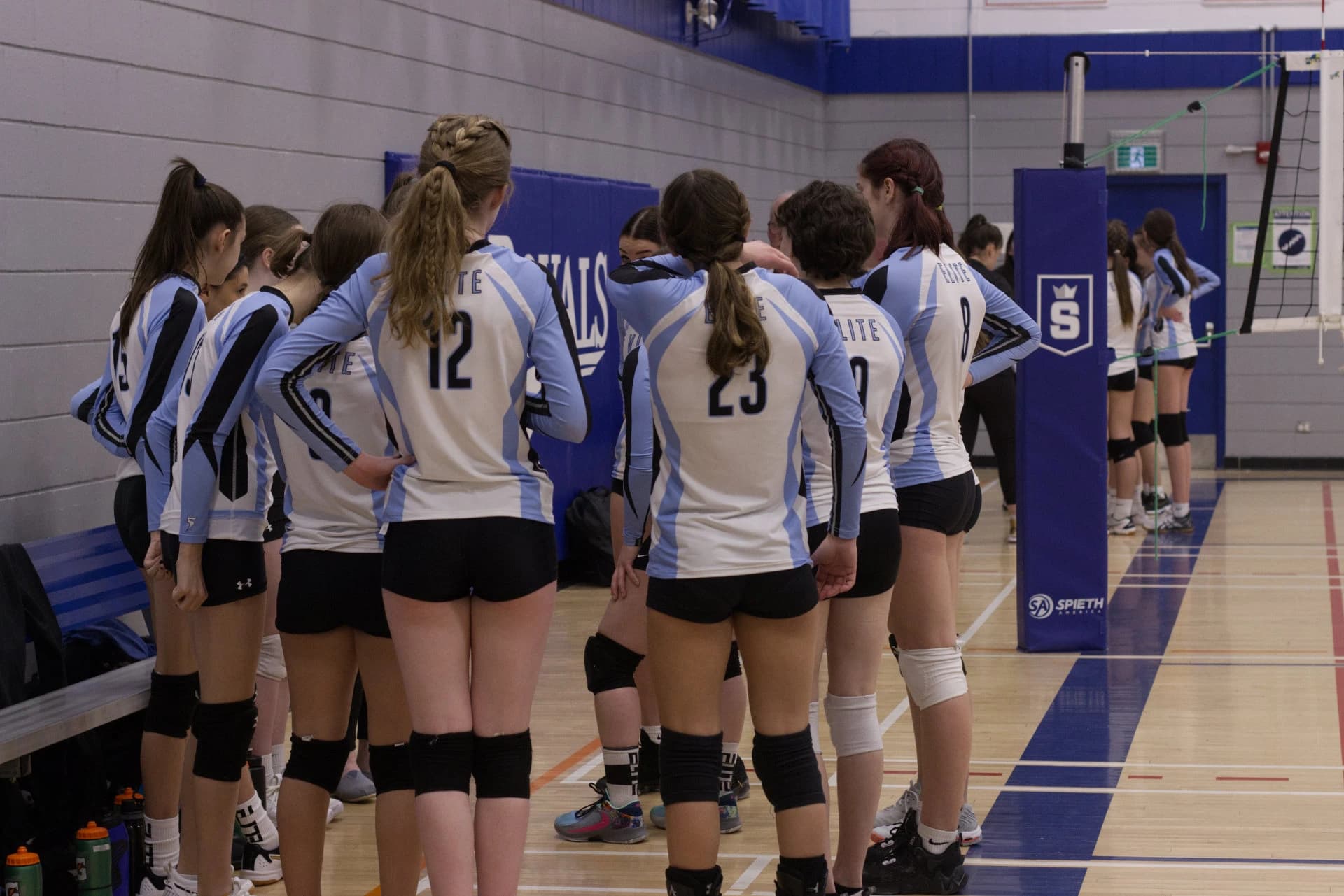 Vision Elite Club Volleyball athletes in team play