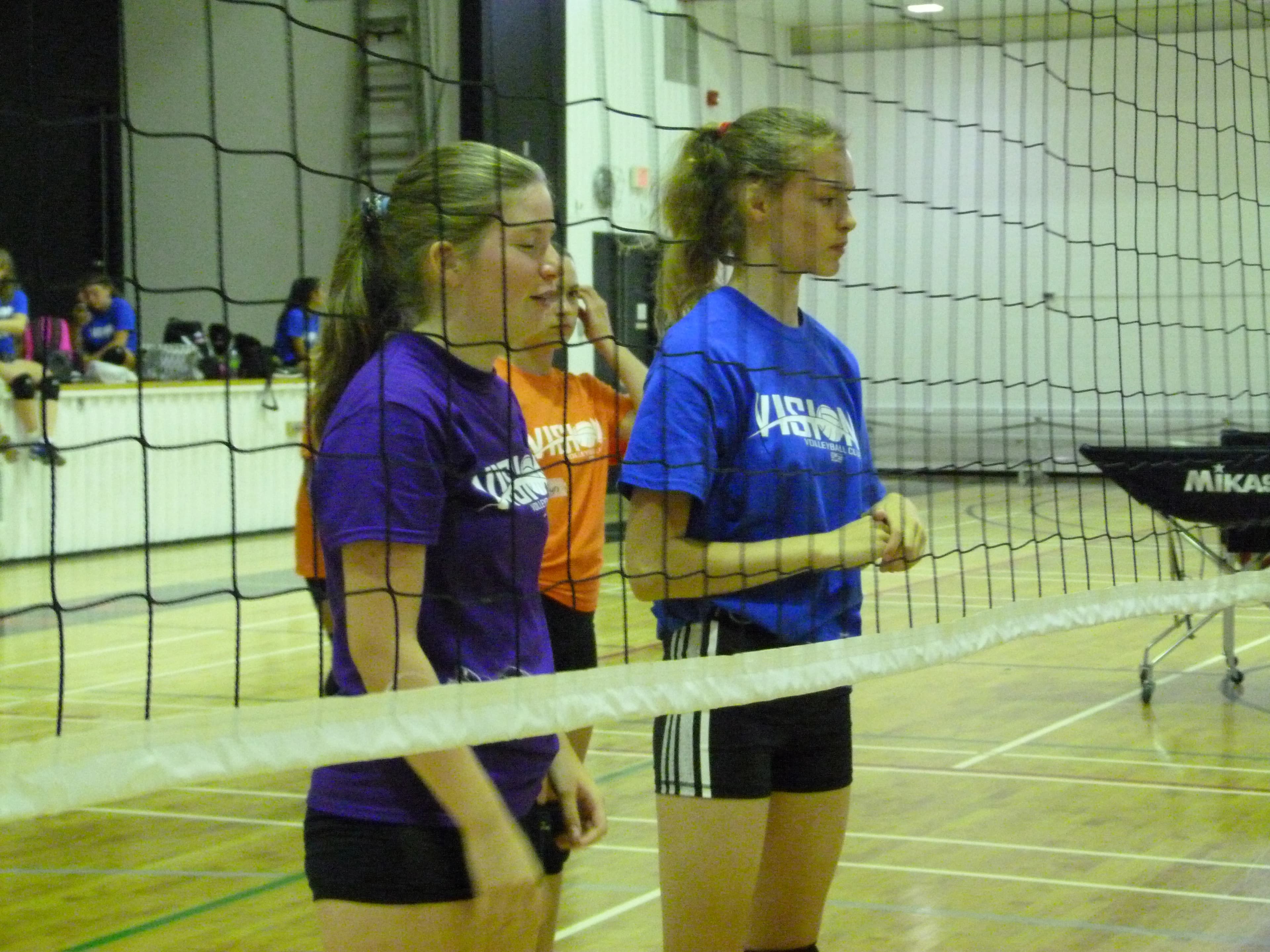 Vision Elite Holiday Volleyball camp players in action