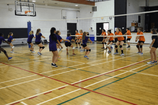 Vision Elite Summer Day Camp athletes training together