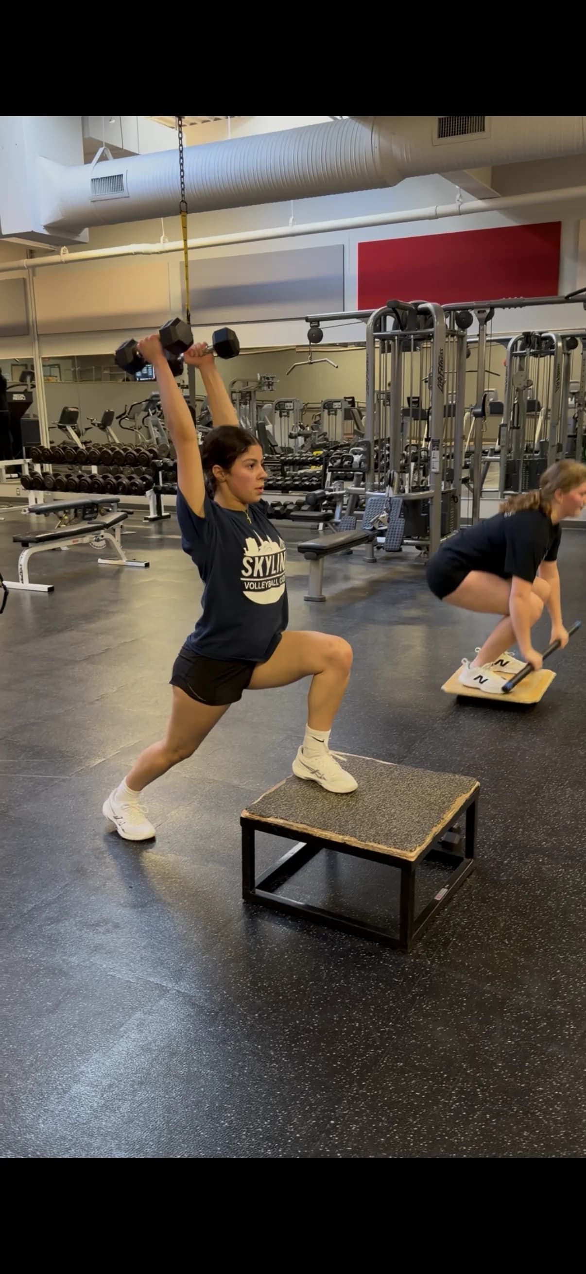 Evidence-based training session with athletes