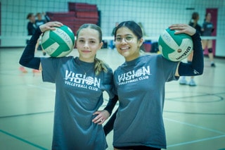 Vision VBC athletes posing together