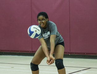 Vision VBC player passing during action
