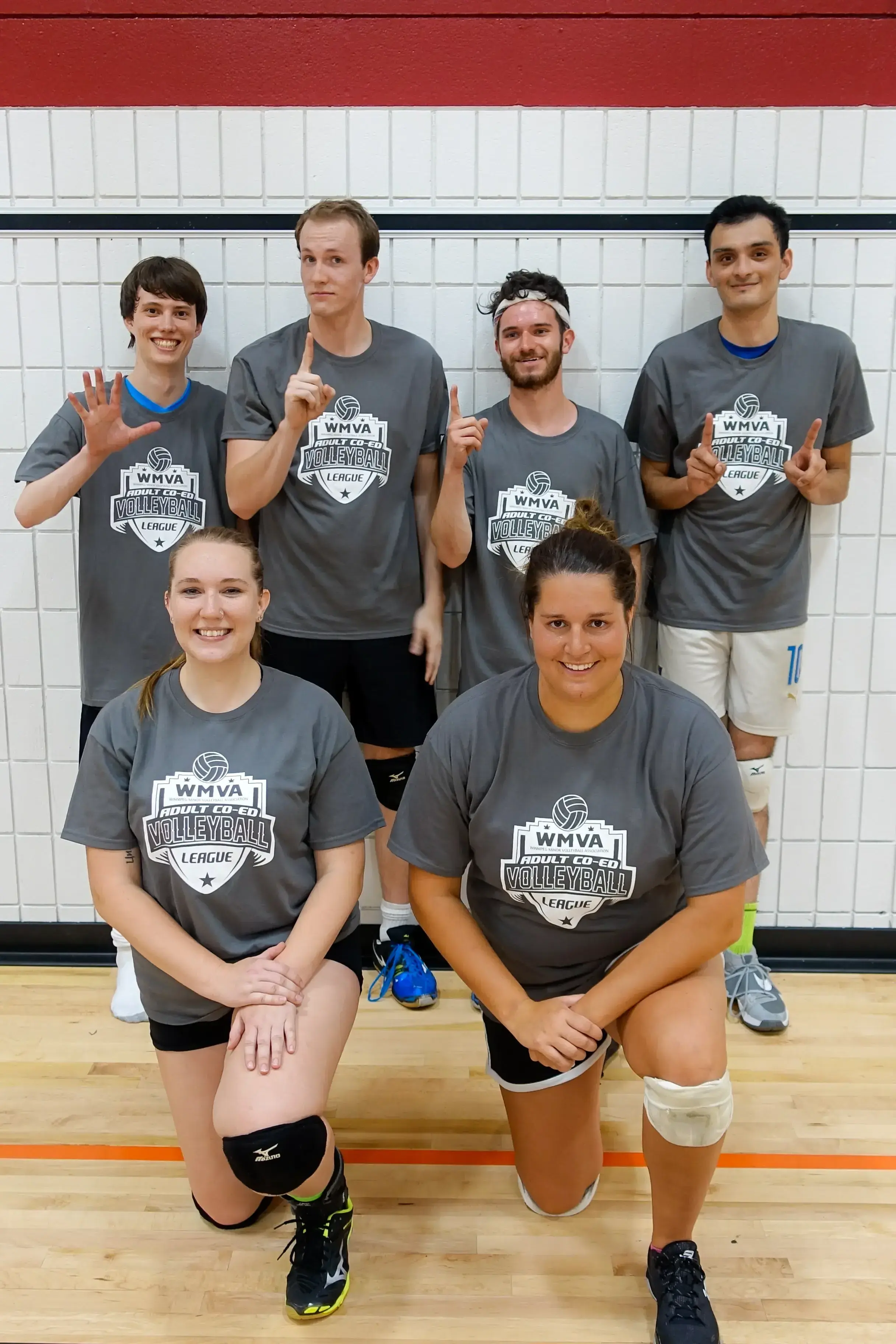 Adult league volleyball team photo 9