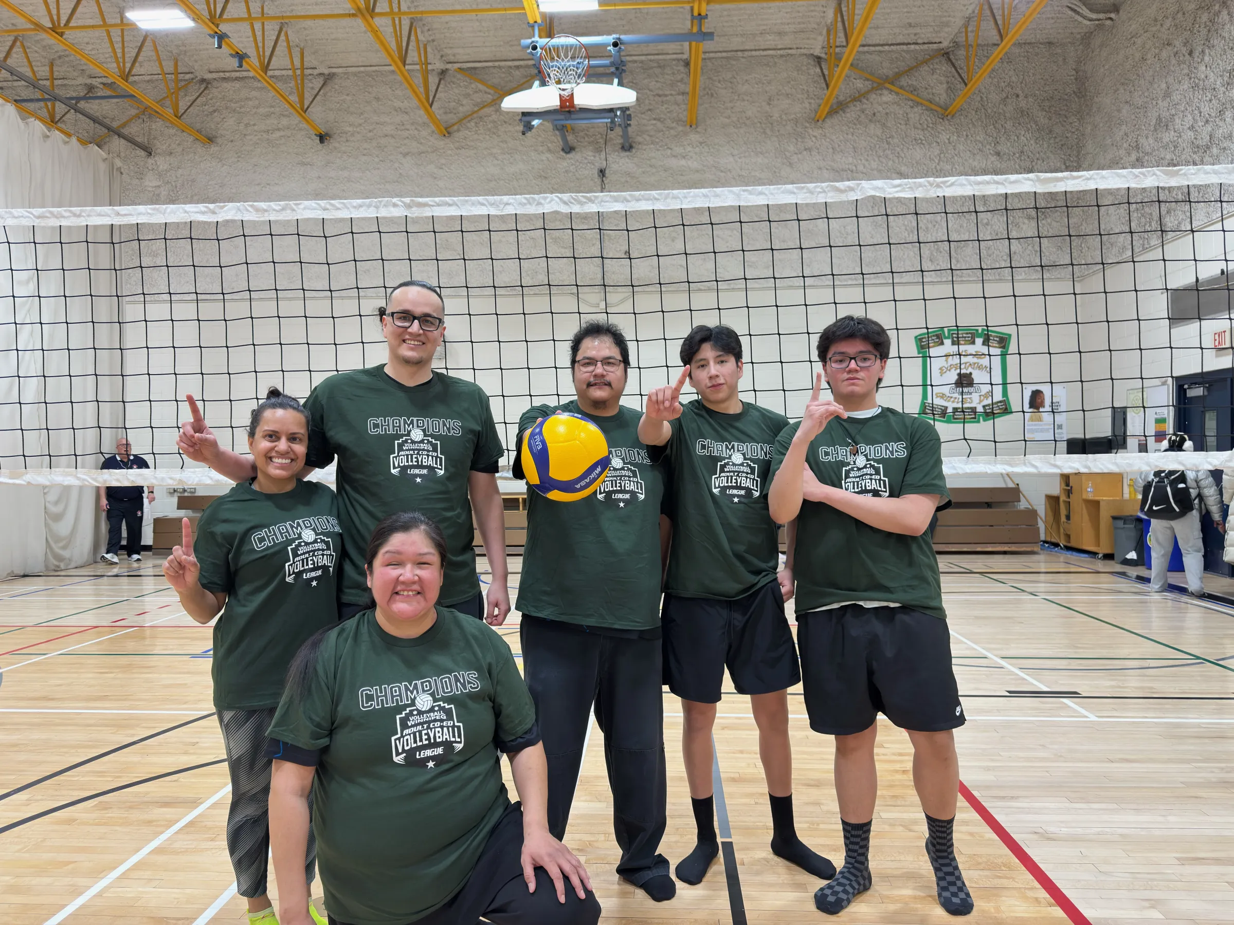 Adult league volleyball team photo 11