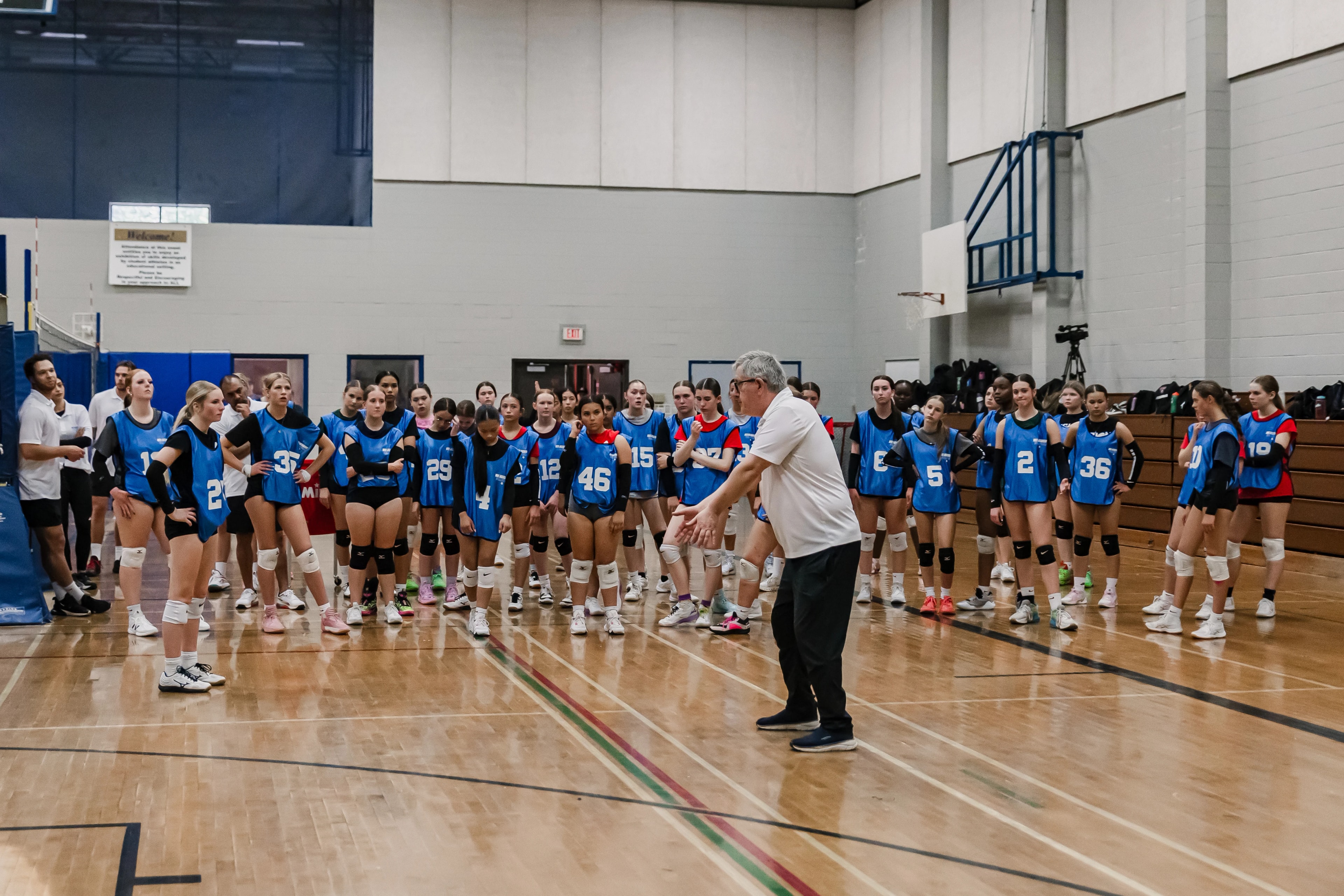 VISION Elite international volleyball athletes at assessment camp