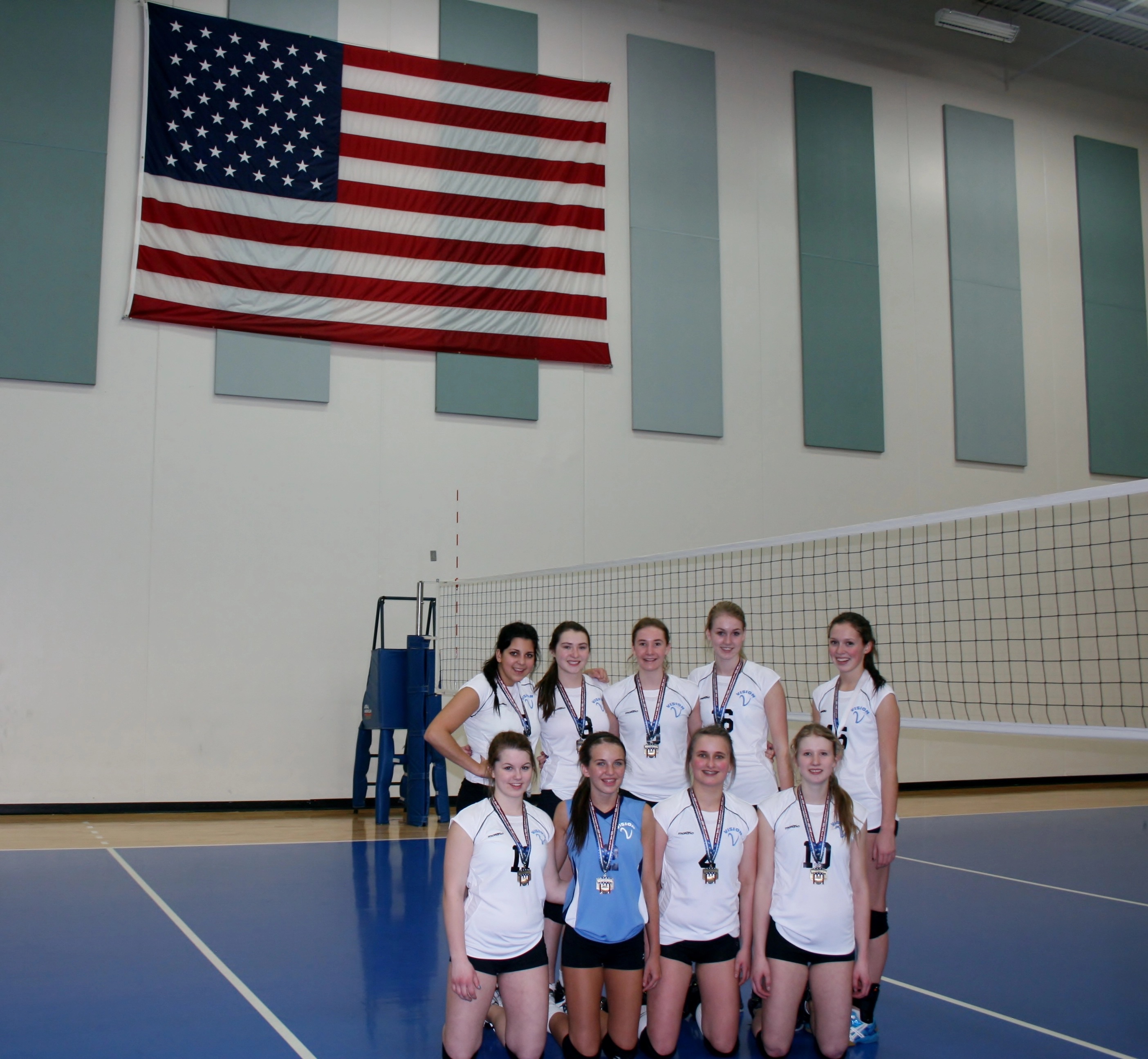 VISION Elite All Star team with American flag